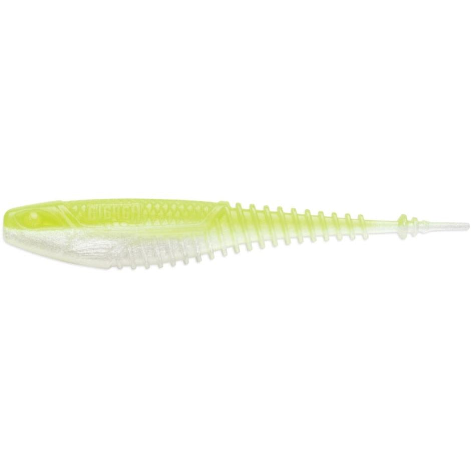 View of Rapala Crush City Crush City Freeloader 4" Chartreuse Pearl available at EZOKO Fishing