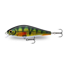 View of Jerk-Glide_Baits Rapala Super Shadow Rap 4 1/3" Jerkbait Live Perch available at EZOKO Fishing