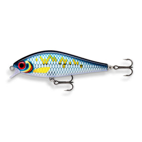 View of Jerk-Glide_Baits Rapala Super Shadow Rap 4 1/3" Jerkbait Scaled Baitfish available at EZOKO Fishing