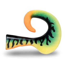 Rapala X-Rap Otus Curly Tail Hot Tiger Pike Replacement Tails