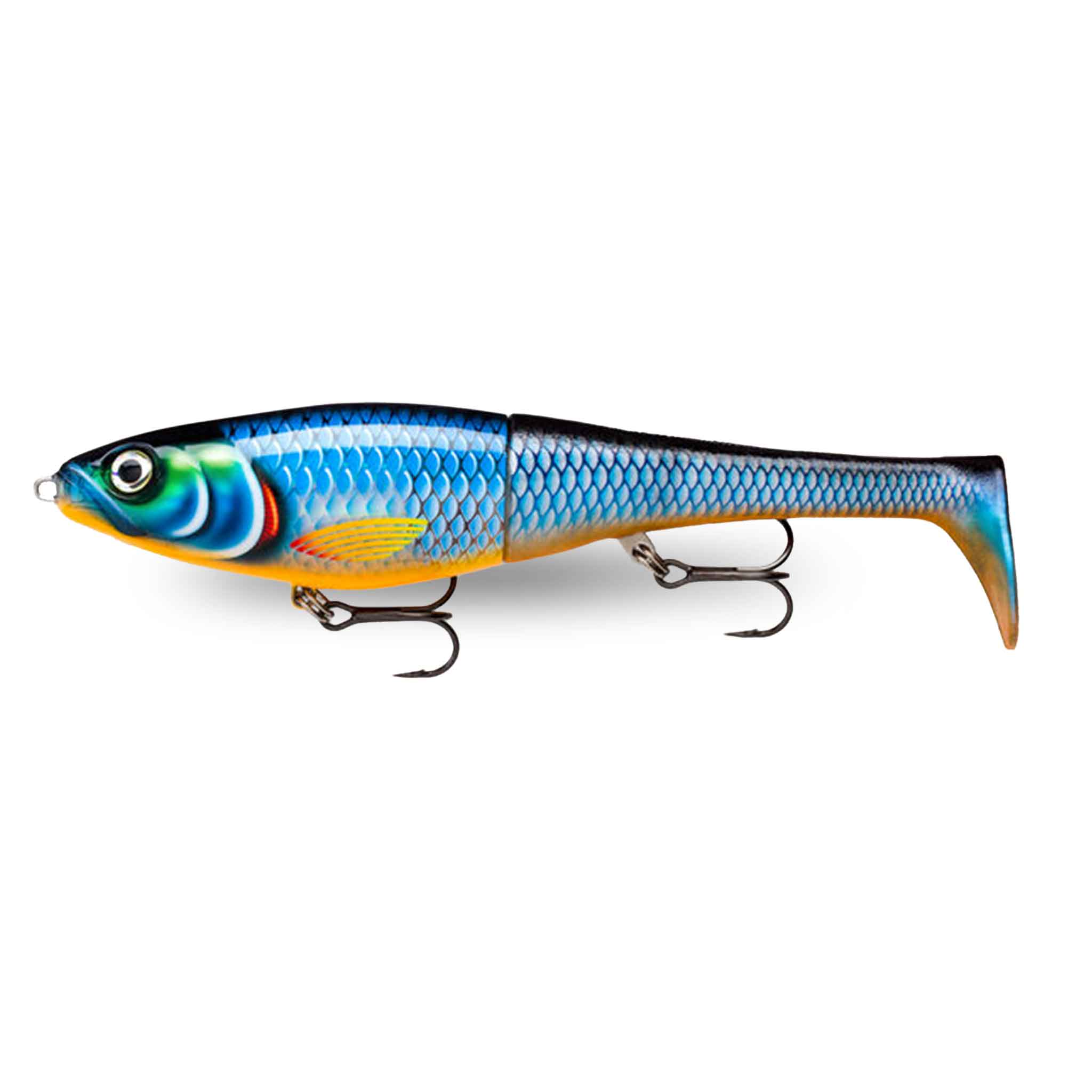 View of Swimbaits Rapala X-Rap Peto 8" Swimbait Blue Ghost available at EZOKO Fishing