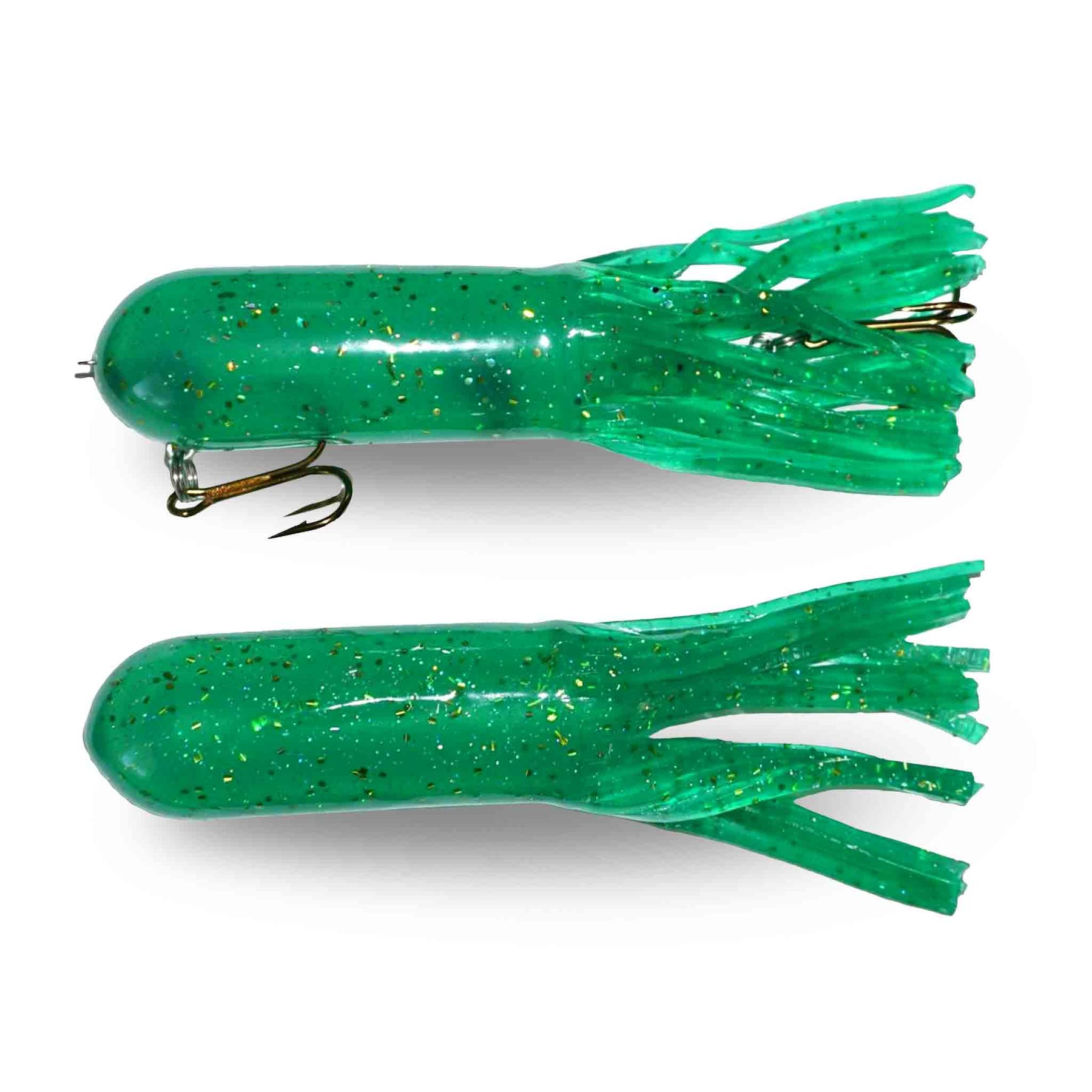 Red October 10" Monster Tubes - Unrigged (3pk) Green Goblin Rubber