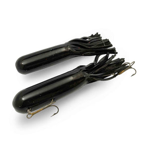 Red October 7.5" Ninja Tubes - Deep Black Rubber