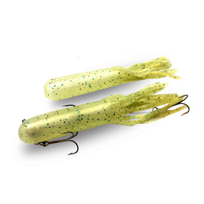 Red October 10" Monster Tubes - Shallow Baby Musky Rubber