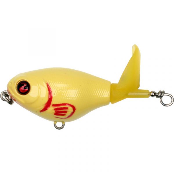 View of Top Waters River2Sea Whopper Plopper 110 4 1/3" Prop Bait Bone available at EZOKO Fishing