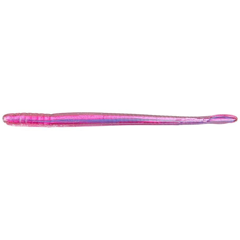 View of Softbaits Roboworm Fat Worm 6" Morning Dawn Silver Flake available at EZOKO Fishing