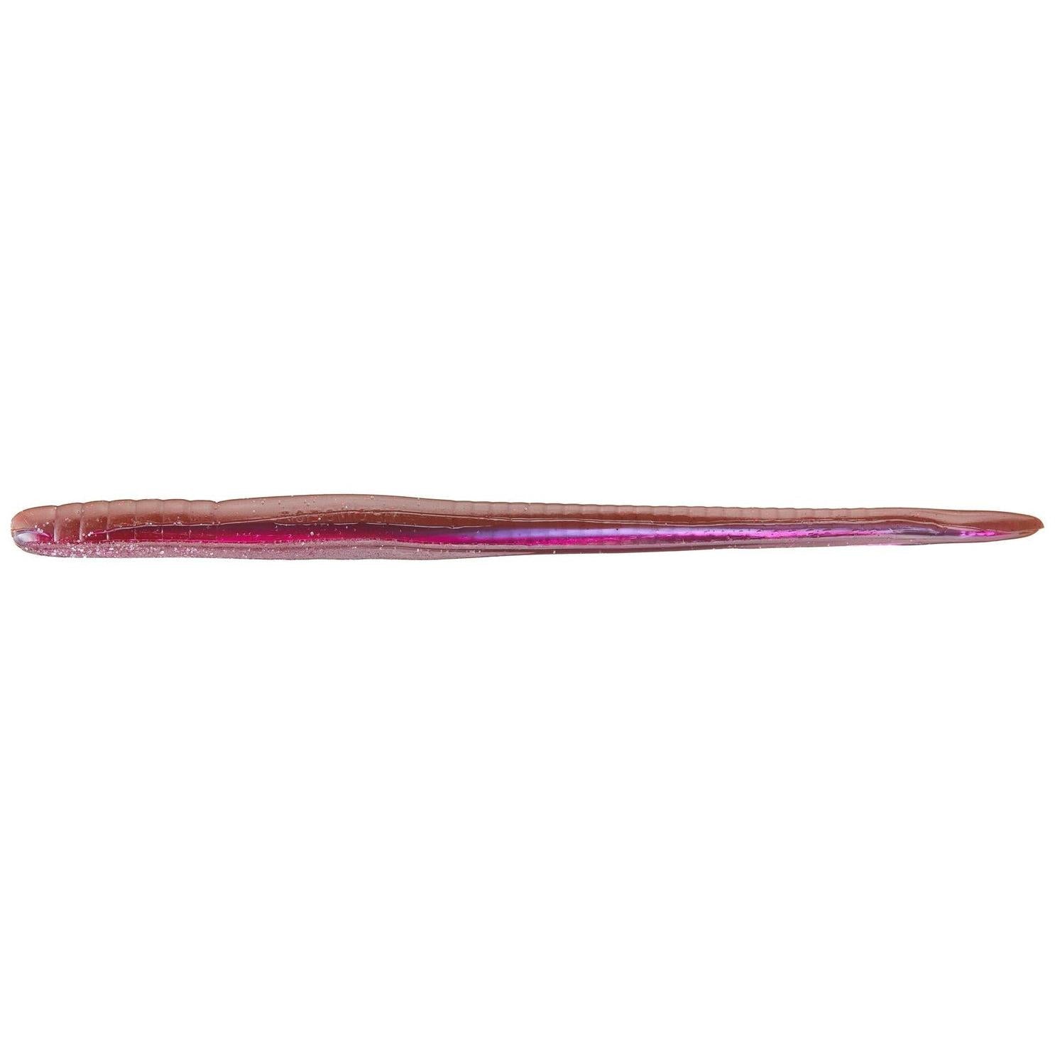 View of Softbaits Roboworm Fat Worm 6" Oxblood Red Dawn available at EZOKO Fishing