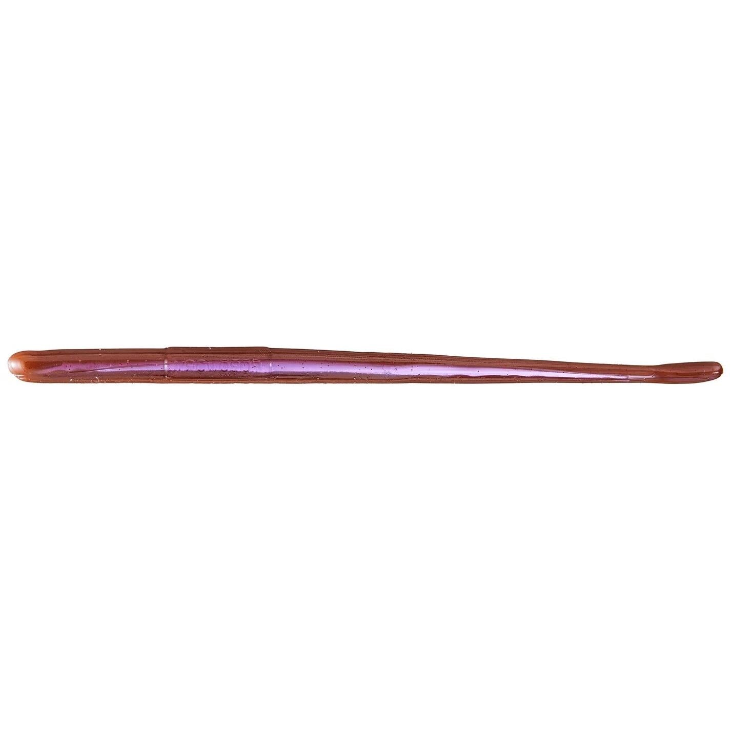 View of Softbaits Roboworm Straight Tail Worm 7" Oxblood Light/Red Flake available at EZOKO Fishing
