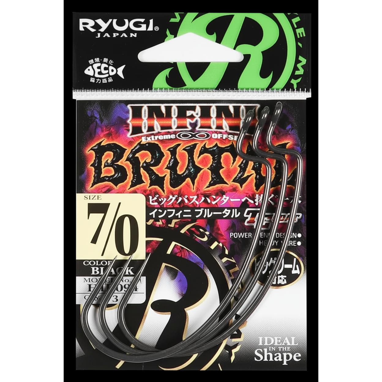 View of Ryugi Infini Brutal Hook available at EZOKO Fishing