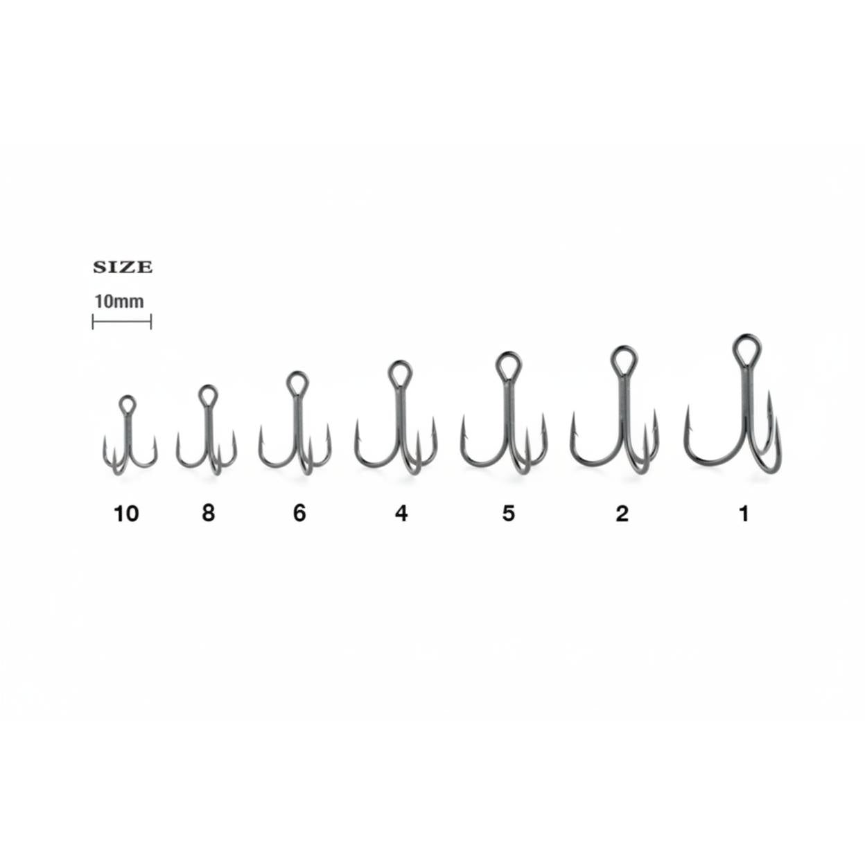 View of Ryugi Pierce Treble Hook available at EZOKO Fishing