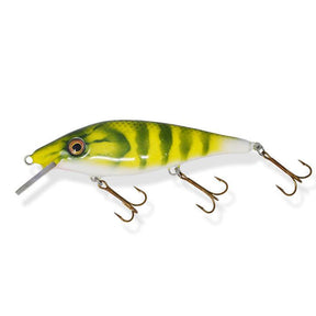 View of Crankbait Sampson Baitwork Fat Joe 8" Green perch available at EZOKO Pike and Musky Shop