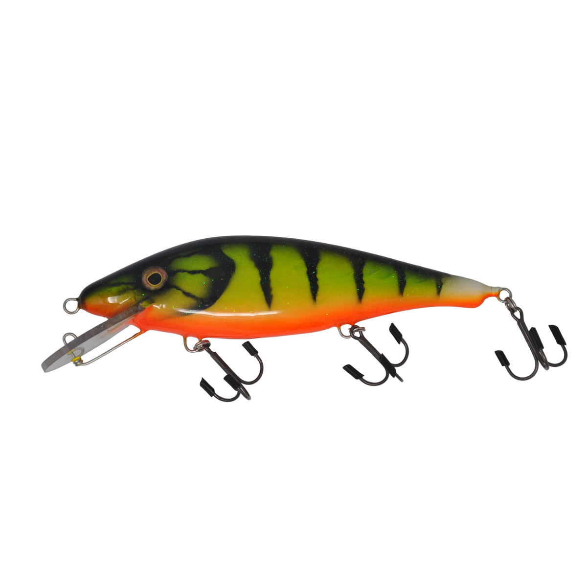 View of Crankbait Sampson Baitwork Fat Joe 9.5" Dual Pull Crankbait Fire Tiger available at EZOKO Pike and Musky Shop