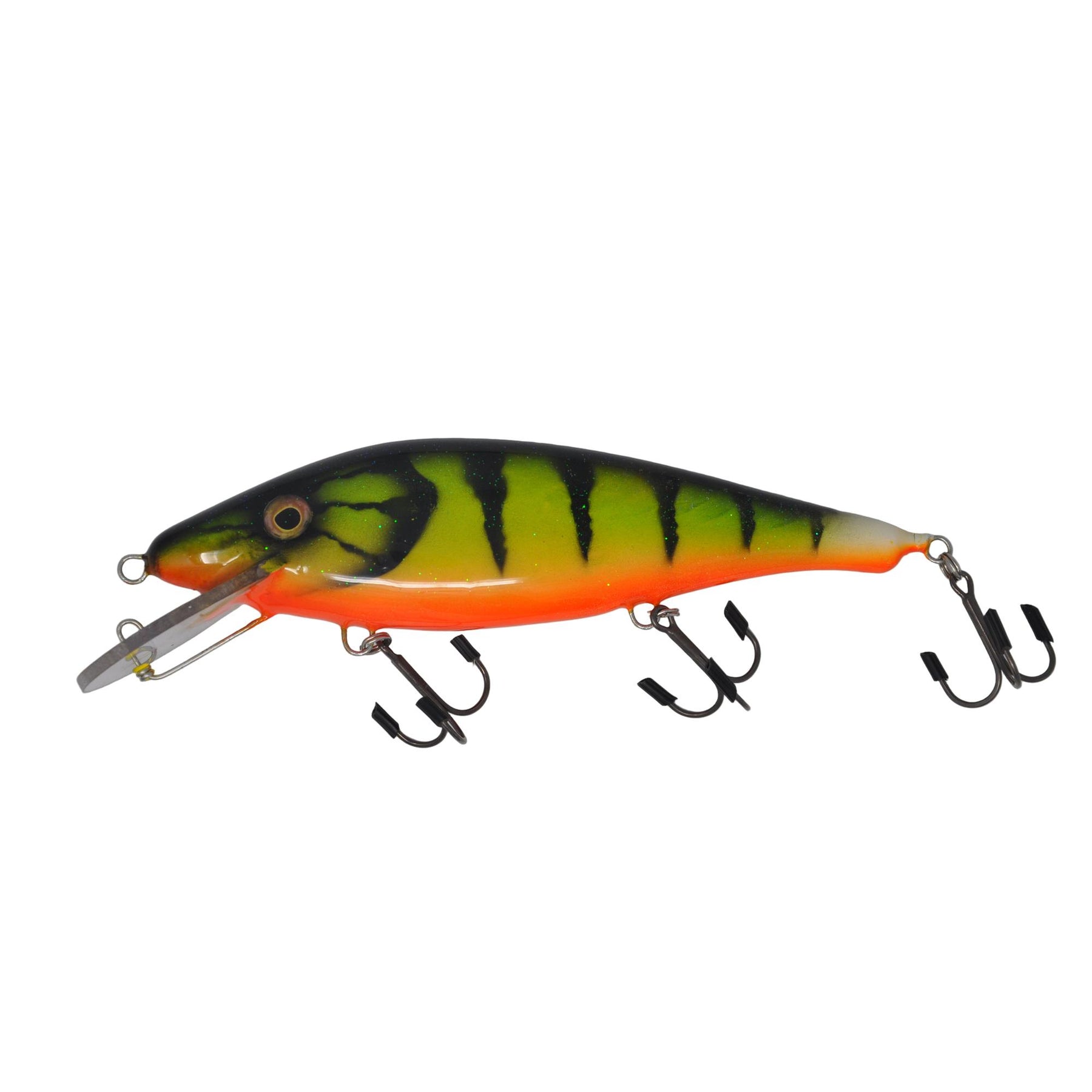 View of Crankbait Sampson Baitwork Fat Joe 9.5" Dual Pull Crankbait Fire Tiger available at EZOKO Pike and Musky Shop