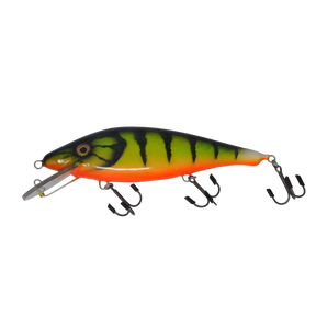 View of Crankbait Sampson Baitwork Fat Joe 9.5" Dual Pull Crankbait Fire Tiger available at EZOKO Pike and Musky Shop