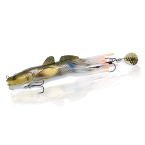 View of Savage Gear 3D Burbot Tube 10'' White Sucker available at EZOKO Pike and Musky Shop