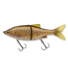 View of Jerk-Glide_Baits Savage Gear 3D Shine Glide 5 1/4" Golden Shiner available at EZOKO Pike and Musky Shop