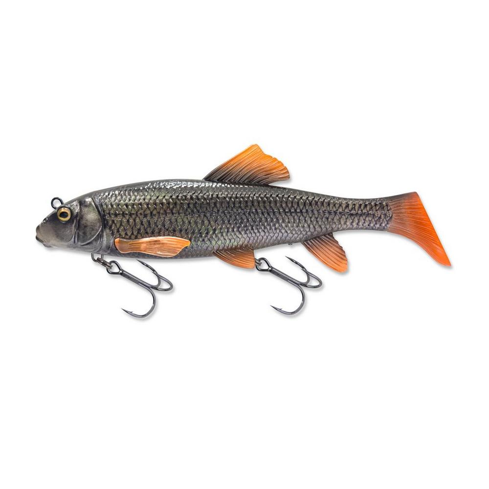 View of Swimbaits Savage Gear 3D Sucker Moderate Sinking 12" Swimbait Black Orange Flash available at EZOKO Fishing