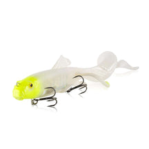 View of Rubber Savage Gear 3D Sucker X-tail 11'' Rubber Lemon Head Flash available at EZOKO Pike and Musky Shop