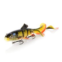 View of Rubber Savage Gear 3D Sucker X-tail 11'' Rubber Perch available at EZOKO Pike and Musky Shop