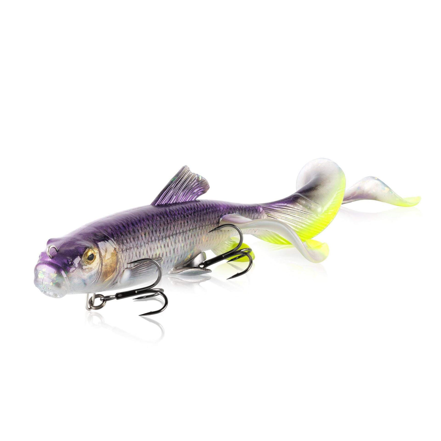 View of Rubber Savage Gear 3D Sucker X-tail 9'' Rubber Cisco Flash Yellow available at EZOKO Pike and Musky Shop