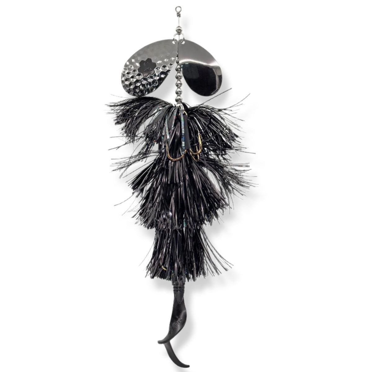 View of Bucktails Savage Gear Blade Double 10.5'' Bucktail Black Nickel available at EZOKO Fishing