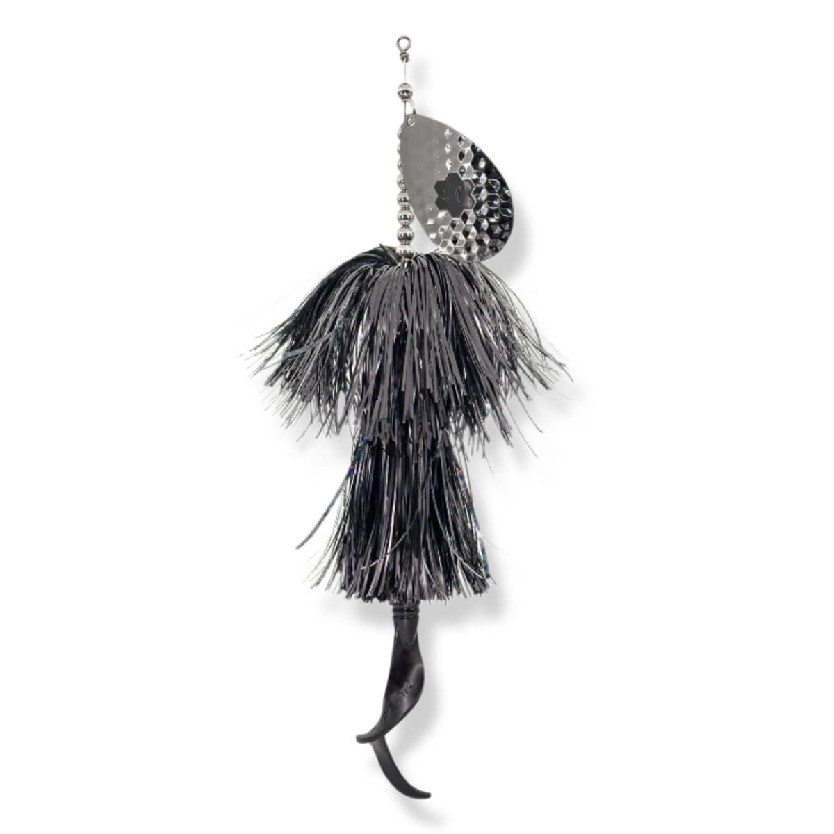 View of Bucktails Savage Gear Blade Single 7.9'' Bucktail Black Nickel available at EZOKO Pike and Musky Shop