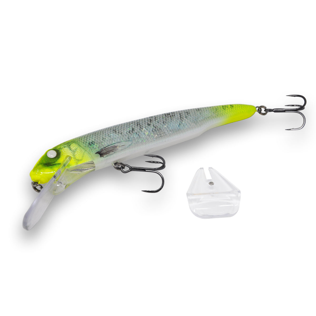 View of Crankbait Savage Gear Sucker Flanker Crankbaits 8in Lemon Head Glitter available at EZOKO Fishing