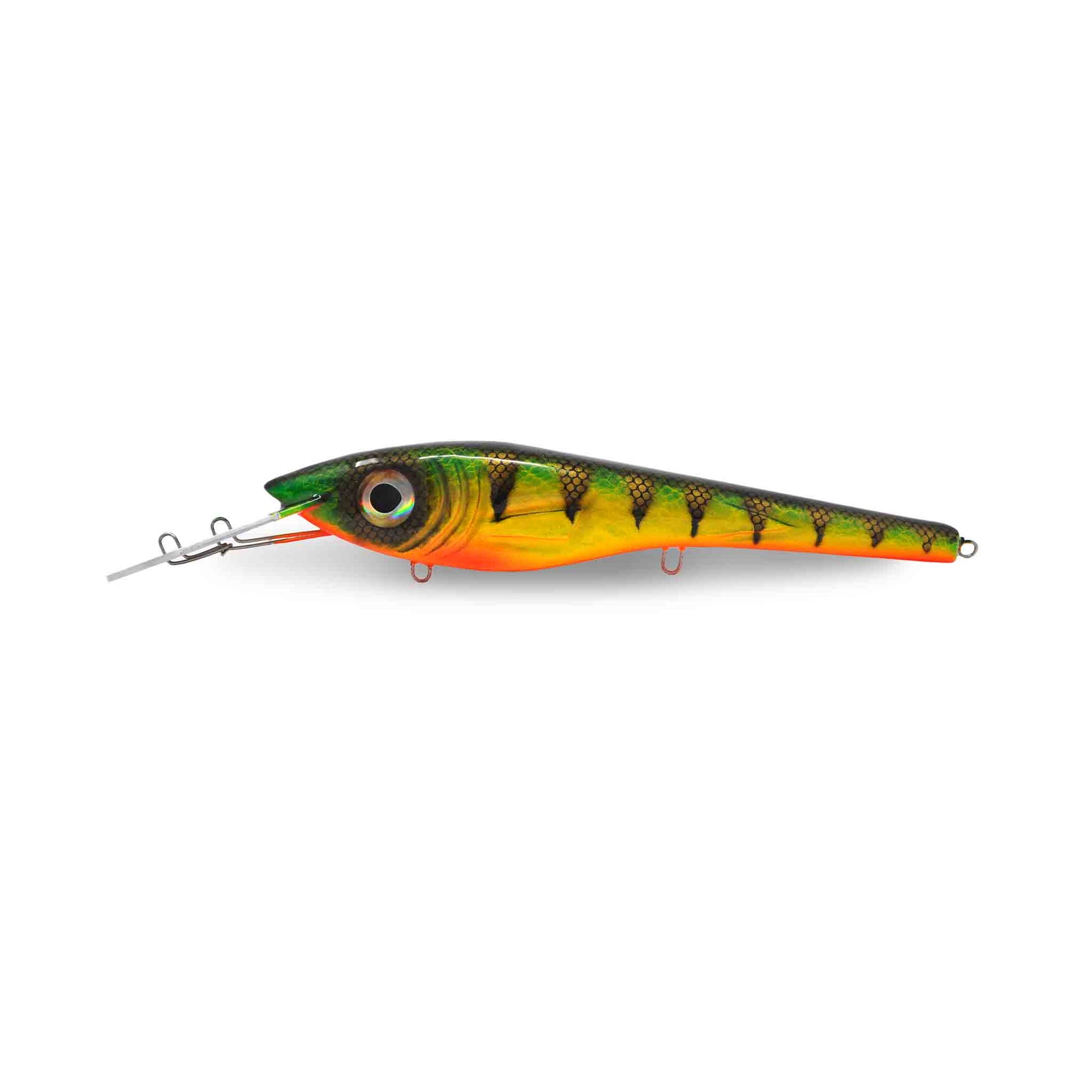 View of Crankbaits Scorpion MadBait 13'' Crankbait Fire Tiger available at EZOKO Pike and Musky Shop