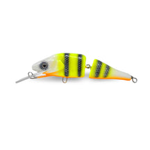 View of Crankbaits Scorpion MadPerch Jointed 7.5 Crankbait Chartreuse Tiger available at EZOKO Pike and Musky Shop