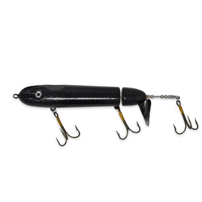 View of Topwater Sennett Tackle Company Pacemaker 7" Topwater Propbait Black Glitter available at EZOKO Fishing