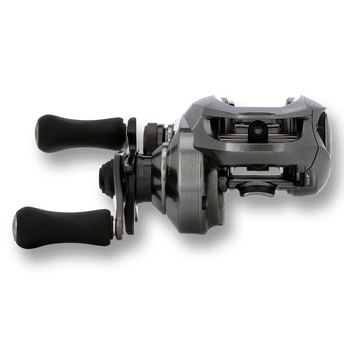 View of Baitcast_Reels Shimano Chronarch 150 MGL Baitcast Reels available at EZOKO Pike and Musky Shop