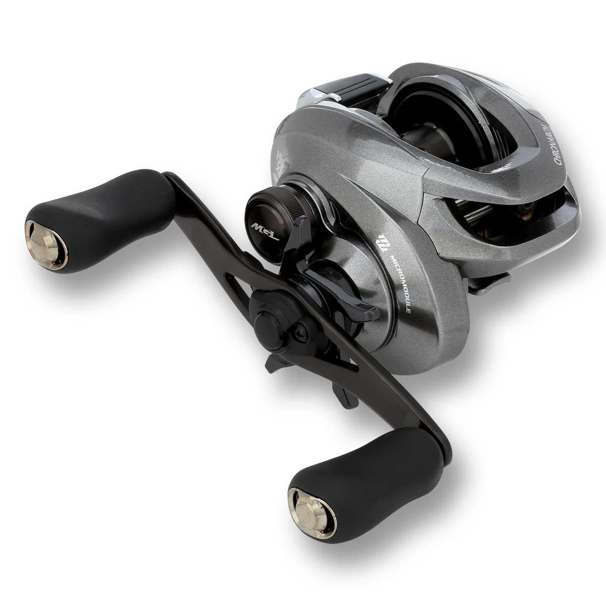 View of Baitcast_Reels Shimano Chronarch 150 MGL Baitcast Reels 8.1:1 Right available at EZOKO Pike and Musky Shop