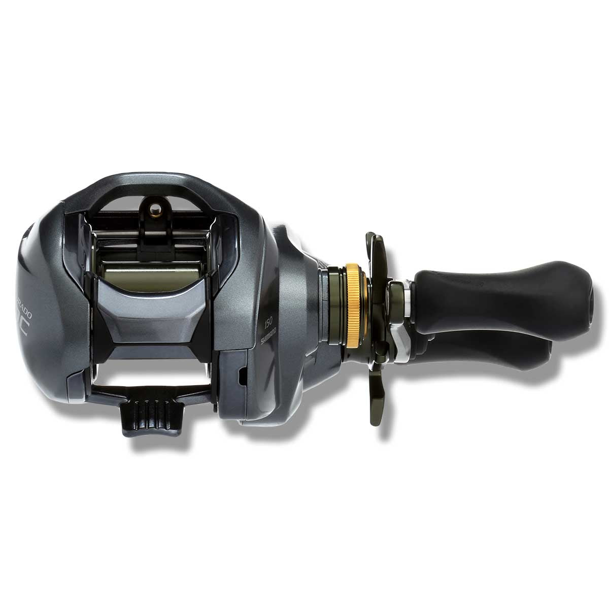 View of Baitcast_Reels Shimano Curado 150 DC Baitcast Reels available at EZOKO Pike and Musky Shop