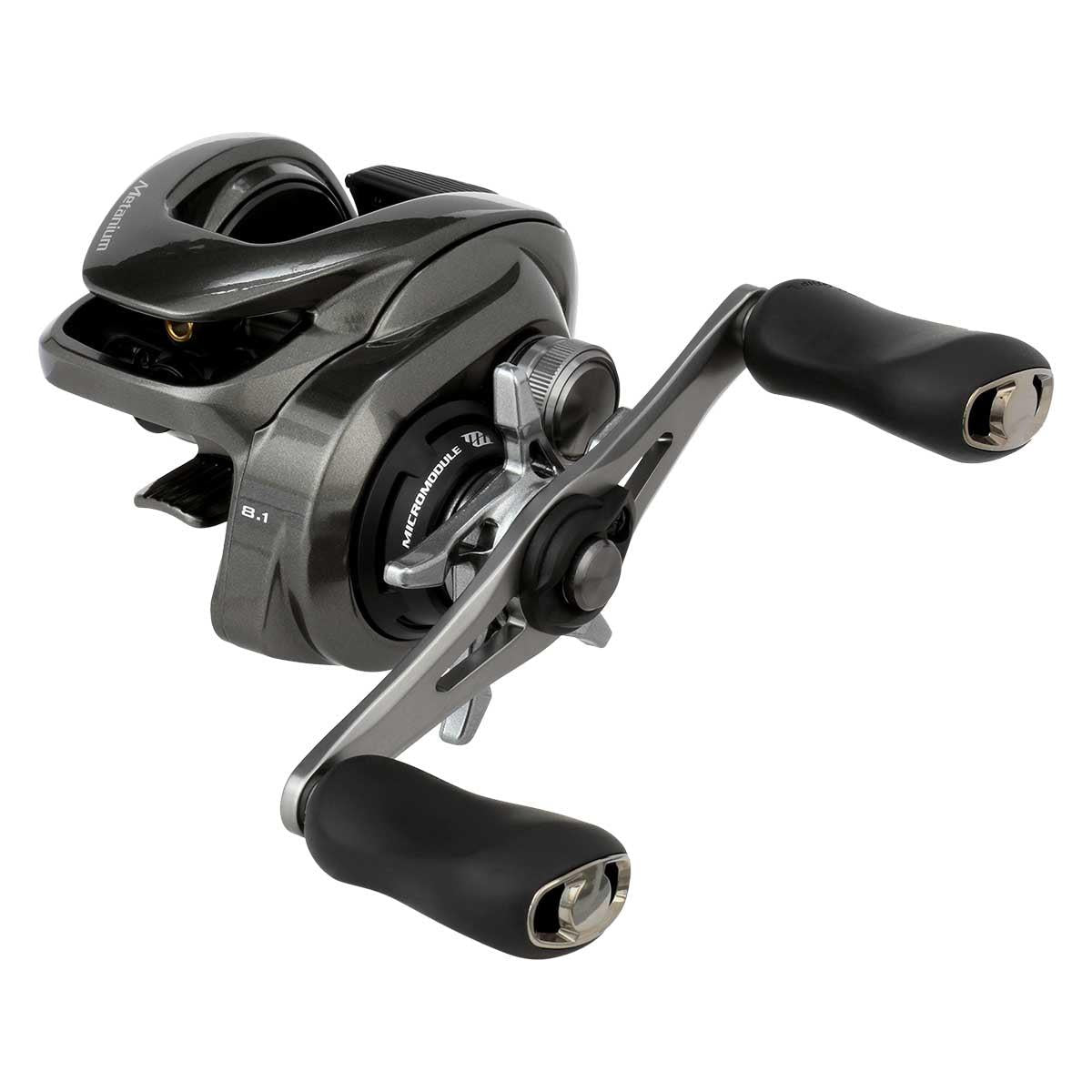 View of Baitcast_Reels Shimano Metanium MGL B Baitcast Reels 8.1:1 Left available at EZOKO Pike and Musky Shop
