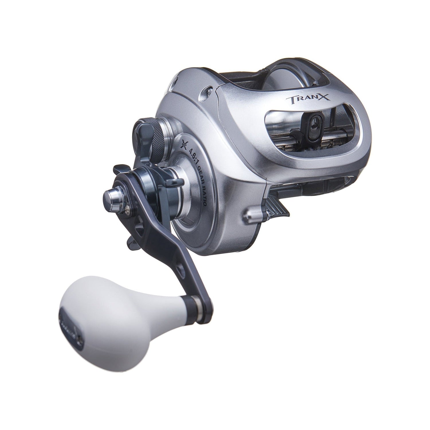 View of Baitcast_Reels Shimano Tranx 500 Baitcast Reel available at EZOKO Pike and Musky Shop