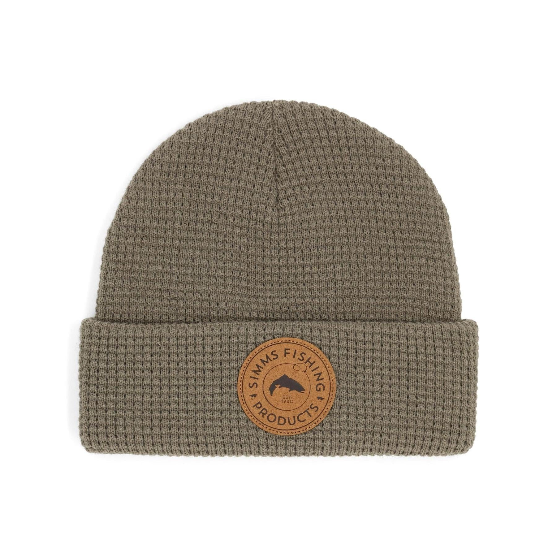 View of Hats Simms Everyday Waffle Knit Beanie Dolomite available at EZOKO Fishing