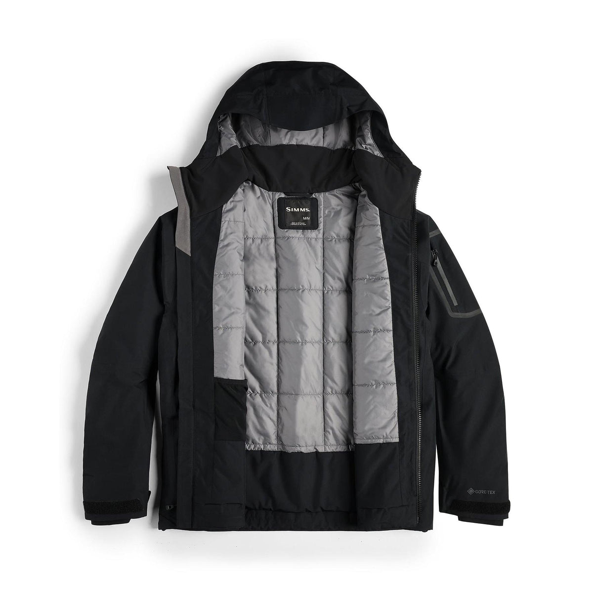 View of Simms Men's Bulkley Insulated Wading Jacket available at EZOKO Fishing