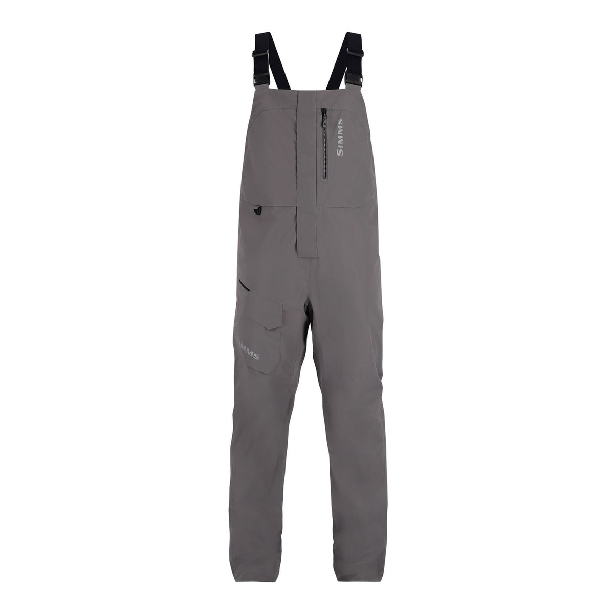 View of Bibs-Pants Simms Men's Challenger Bib (2024) Steel L available at EZOKO Fishing