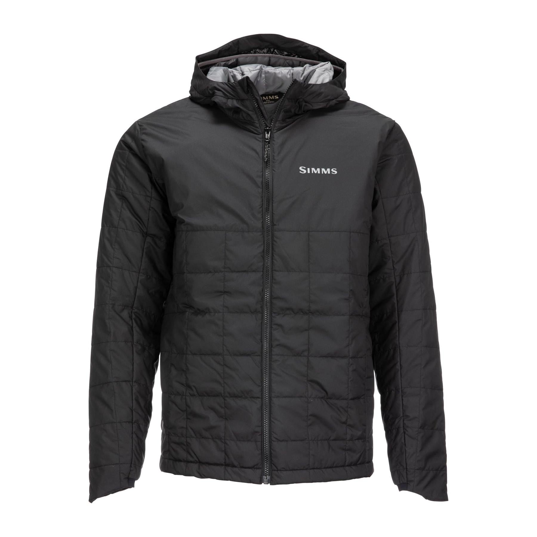View of Jackets Simms Men's Fall Run Insulated Hoody Black S available at EZOKO Fishing