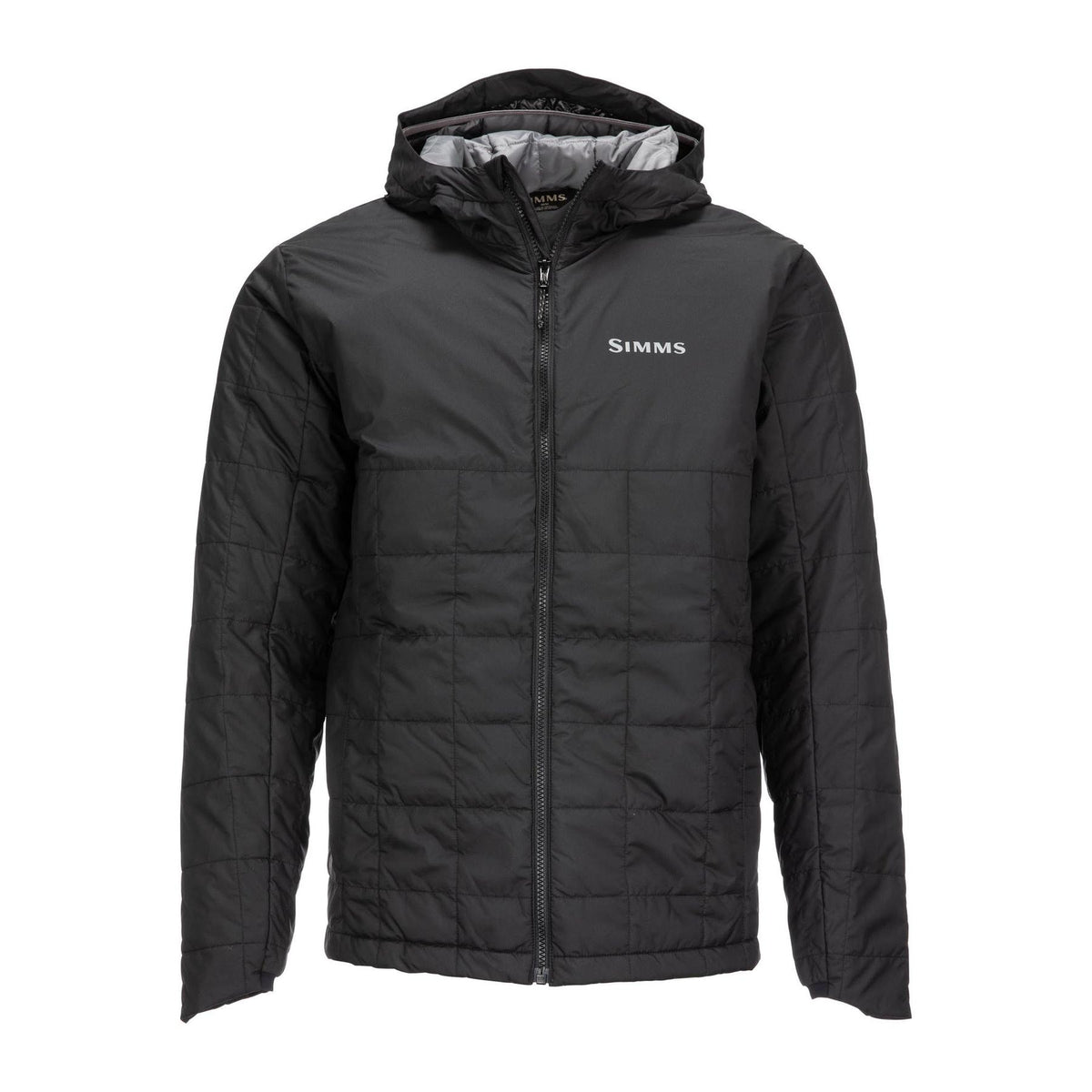 View of Jackets Simms Men's Fall Run Insulated Hoody Black S available at EZOKO Fishing