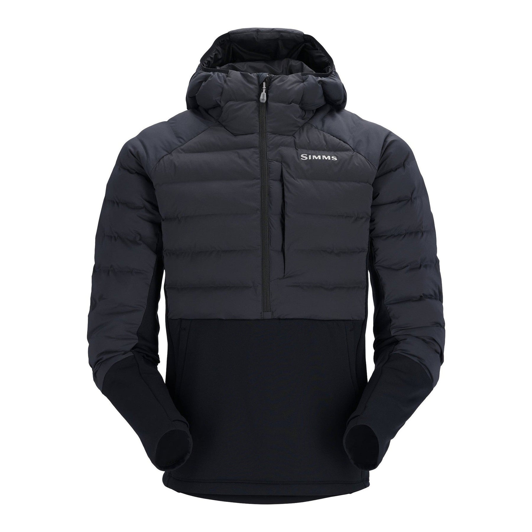 View of Jackets Simms M's ExStream Pull Over Insulated Hoody Black S available at EZOKO Pike and Musky Shop