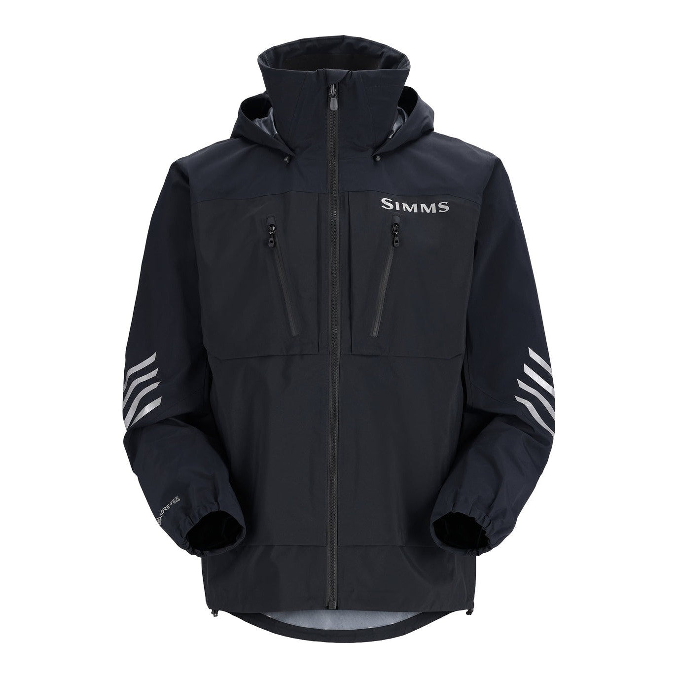 View of Simms M's ProDry™ Jacket (2024) Black XL available at EZOKO Fishing