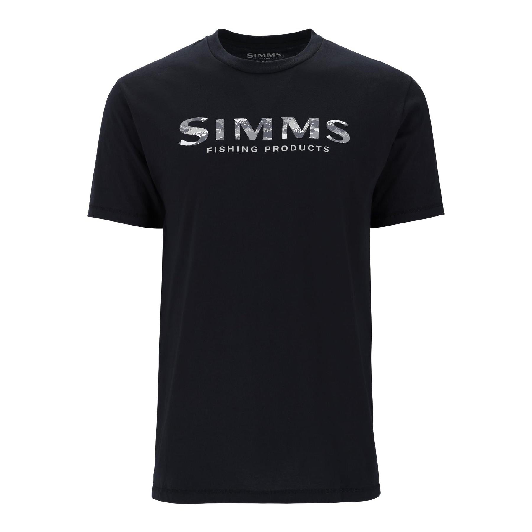 View of T-Shirts Simms M's Shroud Fill Logo T-Shirt available at EZOKO Fishing