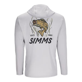 View of Hoodies-Sweatshirts Simms M's Tech Hoody - Artist Series Sterling/Bass S available at EZOKO Fishing