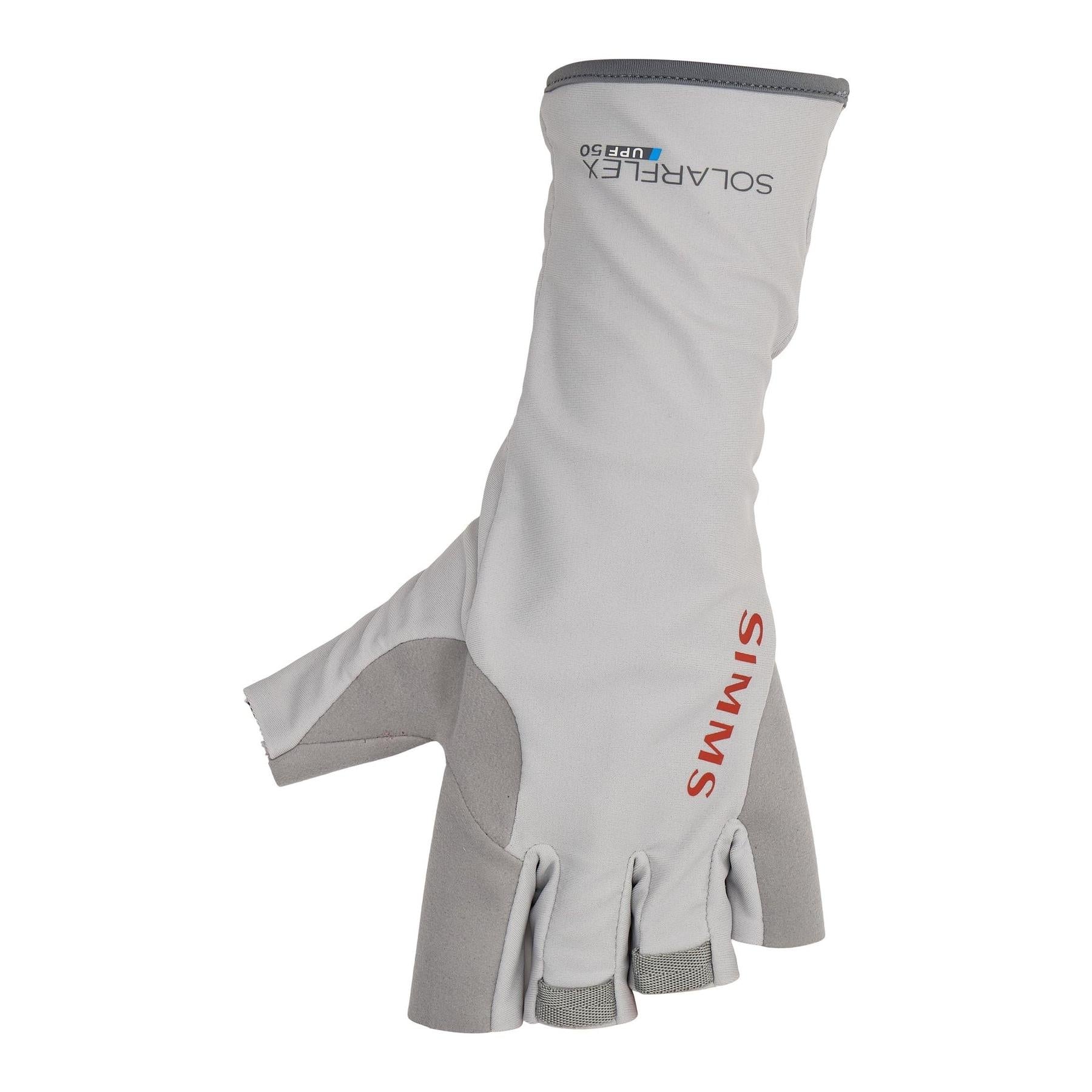 View of Fishing_Gloves Simms Solarflex Guide Glove Overcast XS available at EZOKO Fishing