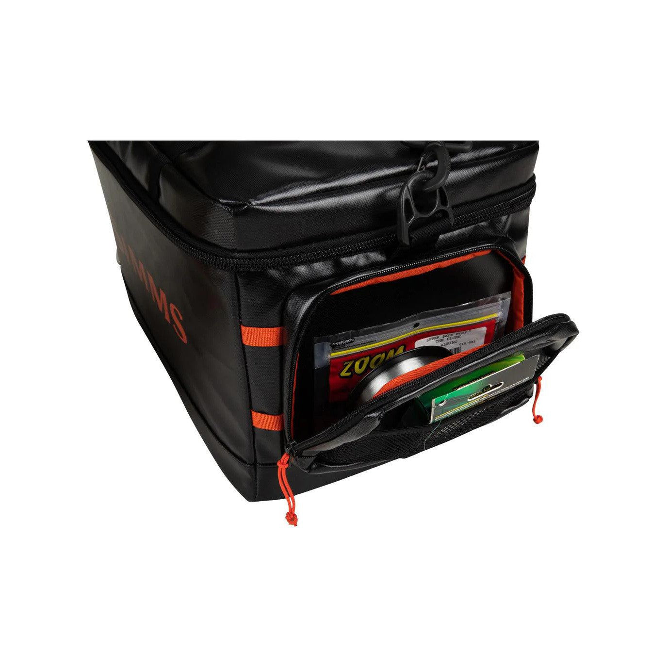 View of Tackle_Storage Stash Bag Black available at EZOKO Pike and Musky Shop