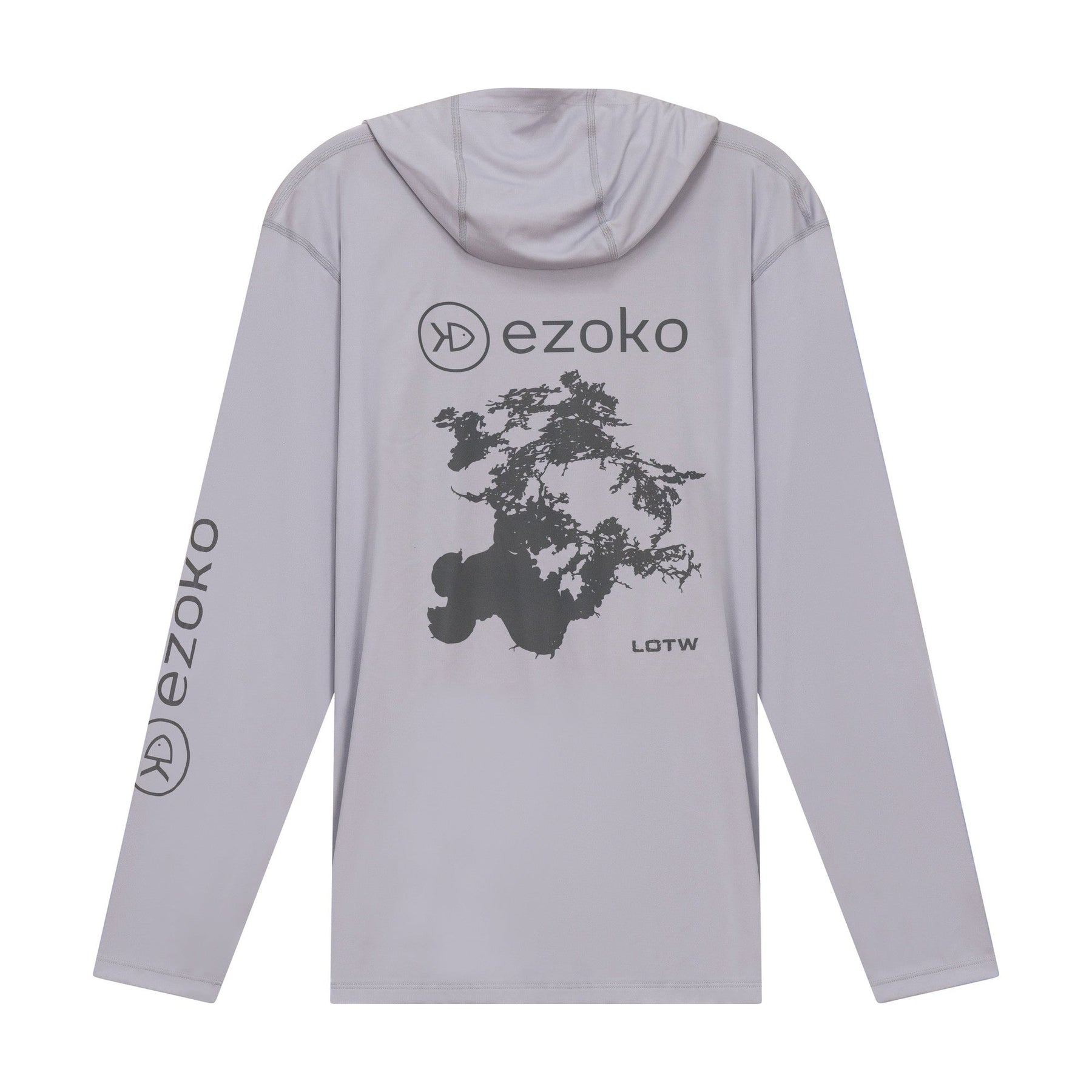 View of Long_Sleeves SIMMS x EZOKO Tech Hoody - HOME WATER Edition LOTW available at EZOKO Pike and Musky Shop