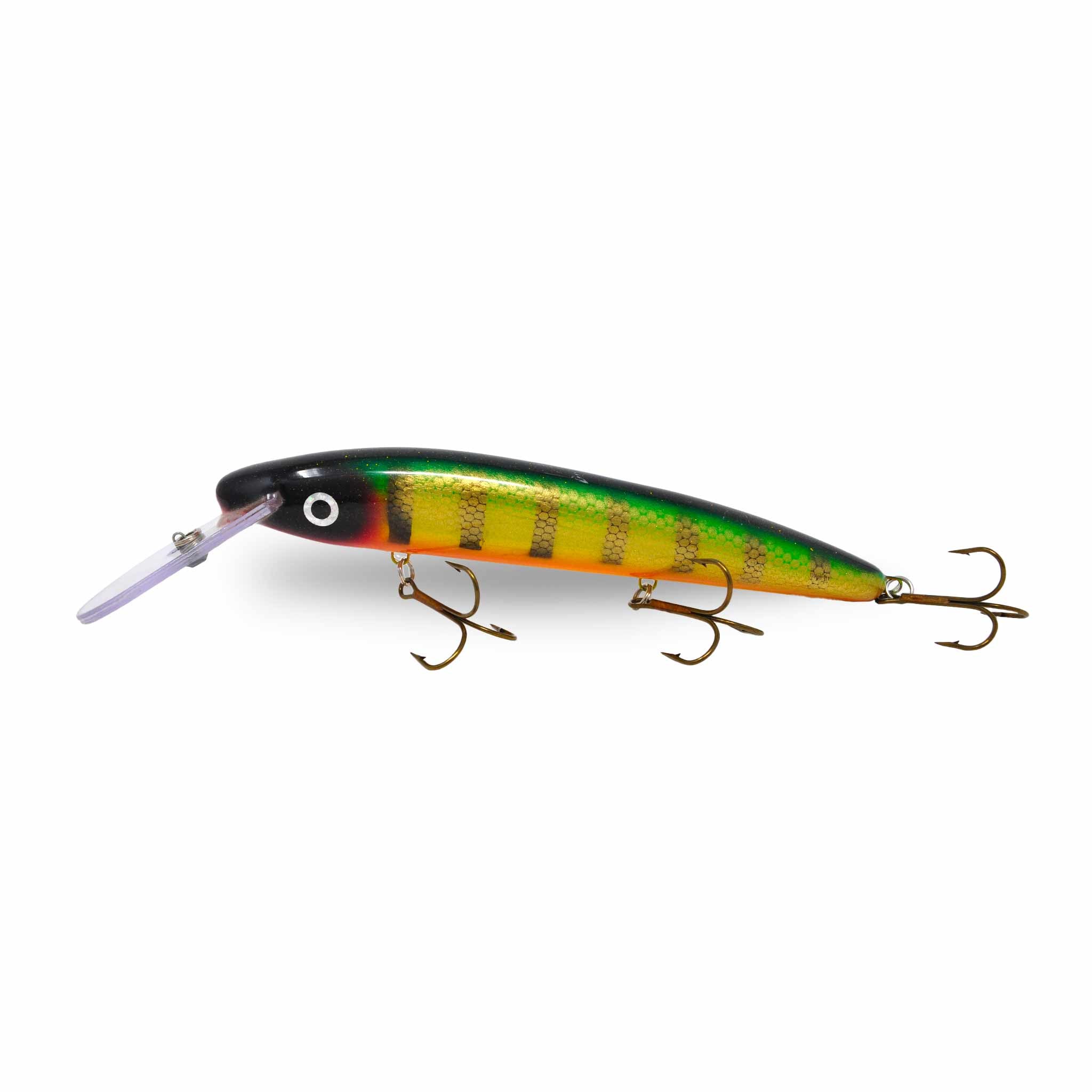View of Crankbaits Slammer 10" Deep Minnow Crankbait Perch available at EZOKO Fishing