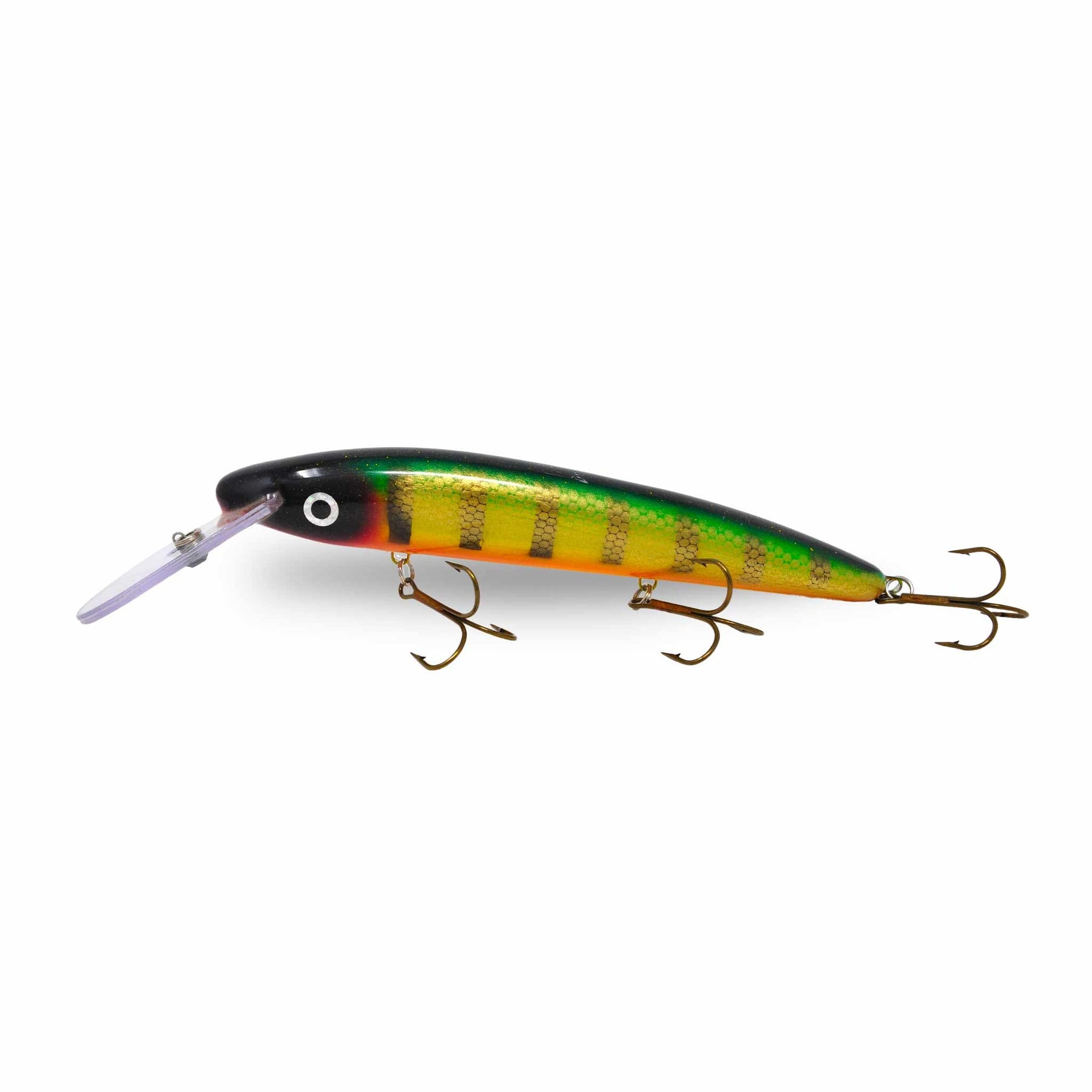 View of Crankbaits Slammer 10" Deep Minnow Crankbait Perch available at EZOKO Pike and Musky Shop