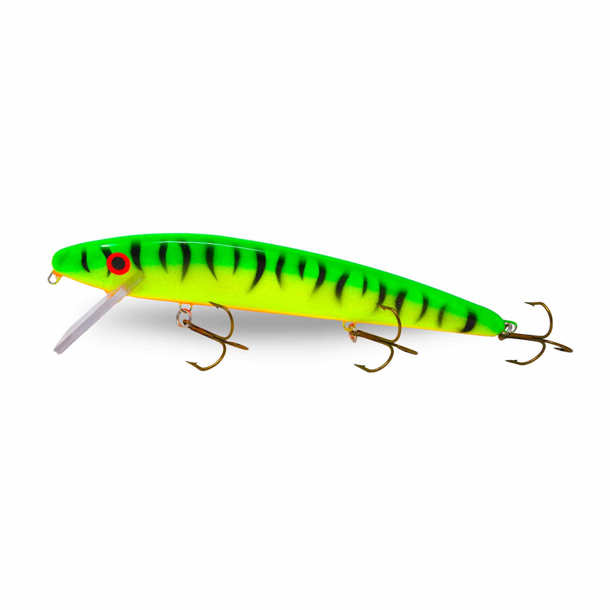 View of Crankbaits Slammer 10" Minnow Crankbait Fire Tiger available at EZOKO Pike and Musky Shop